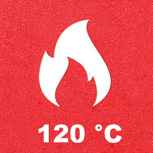 Odolnost vůči teplu do +120 °C